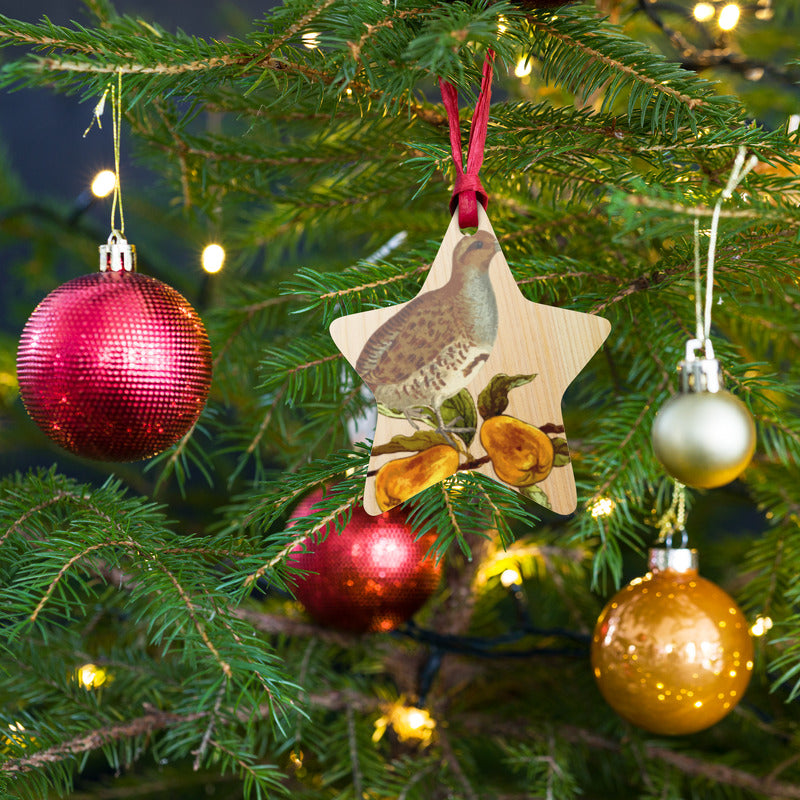 Partridge In A Pear Tree Wooden Ornaments