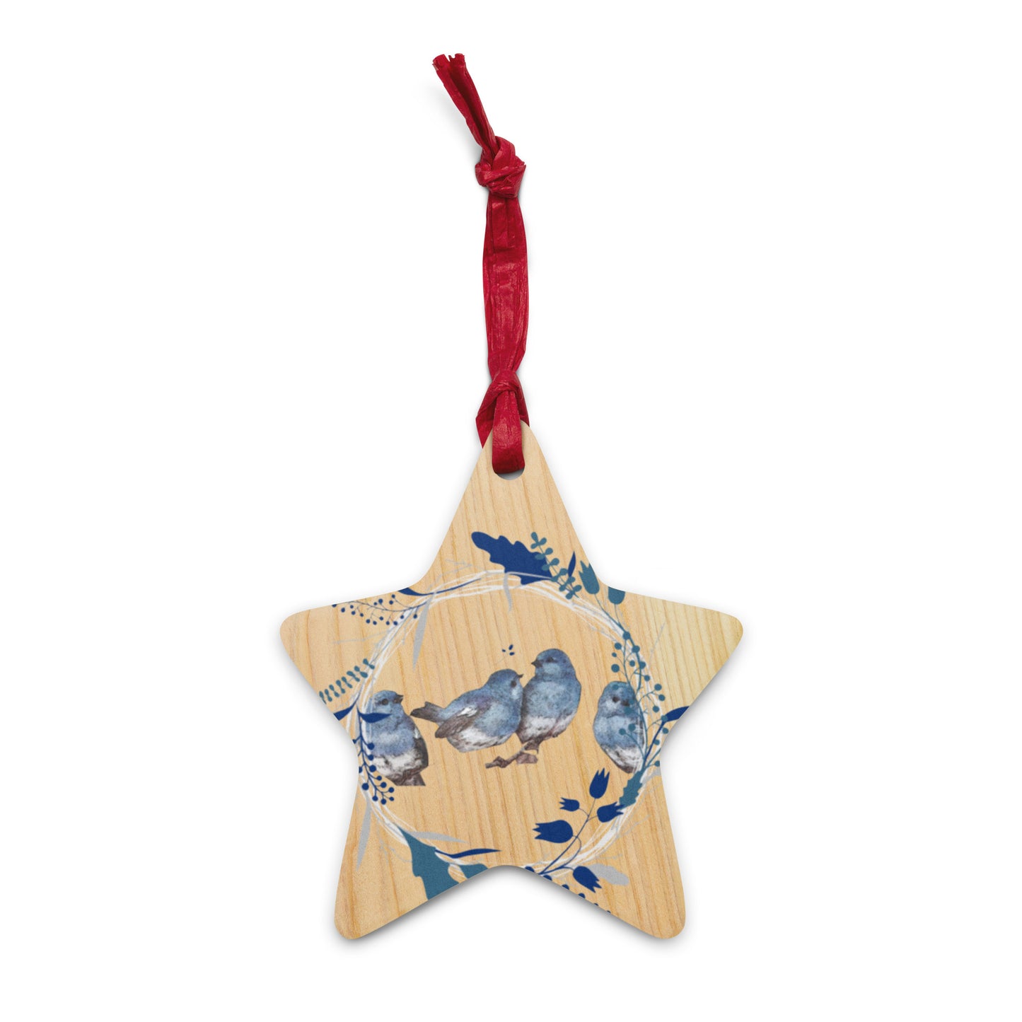 Four Calling Birds Wooden ornaments