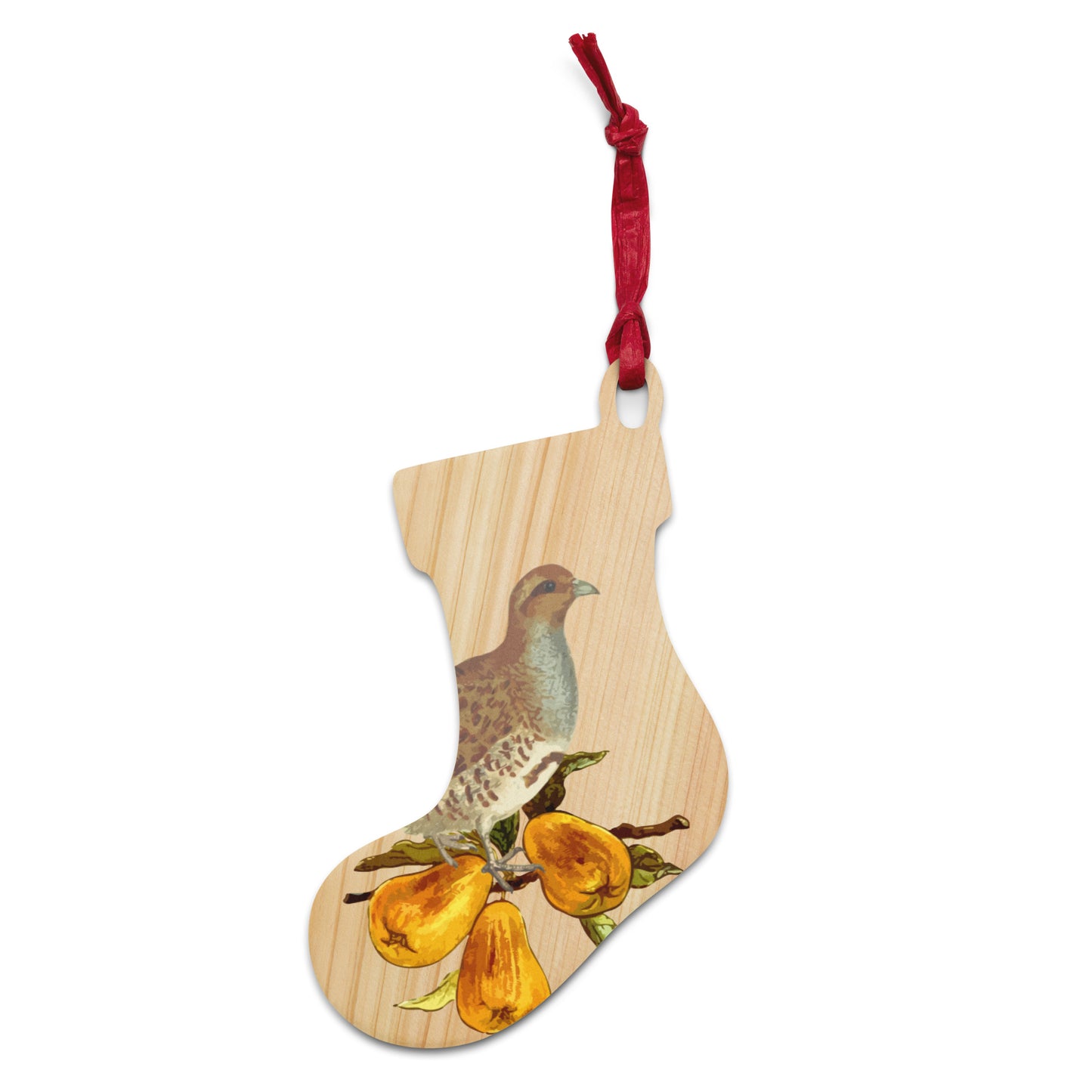 Partridge In A Pear Tree Wooden Ornaments