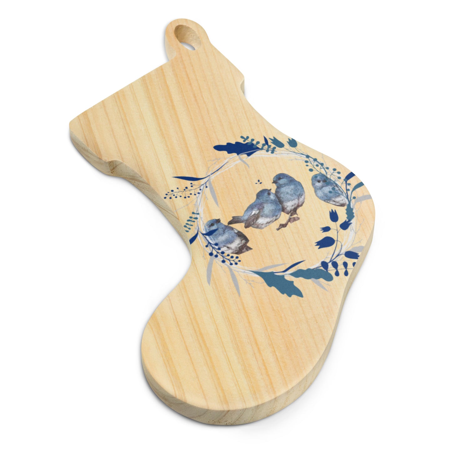 Four Calling Birds Wooden ornaments