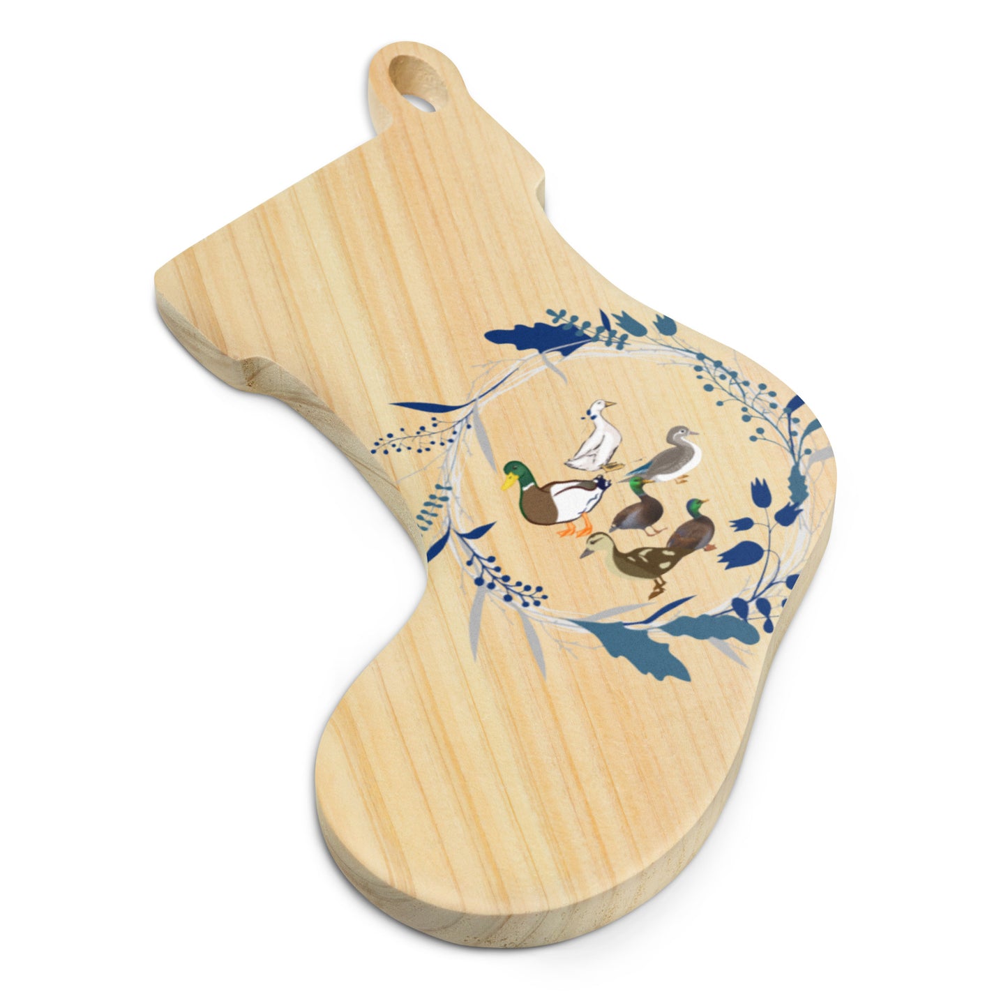 Six Geese A-laying Wooden ornaments