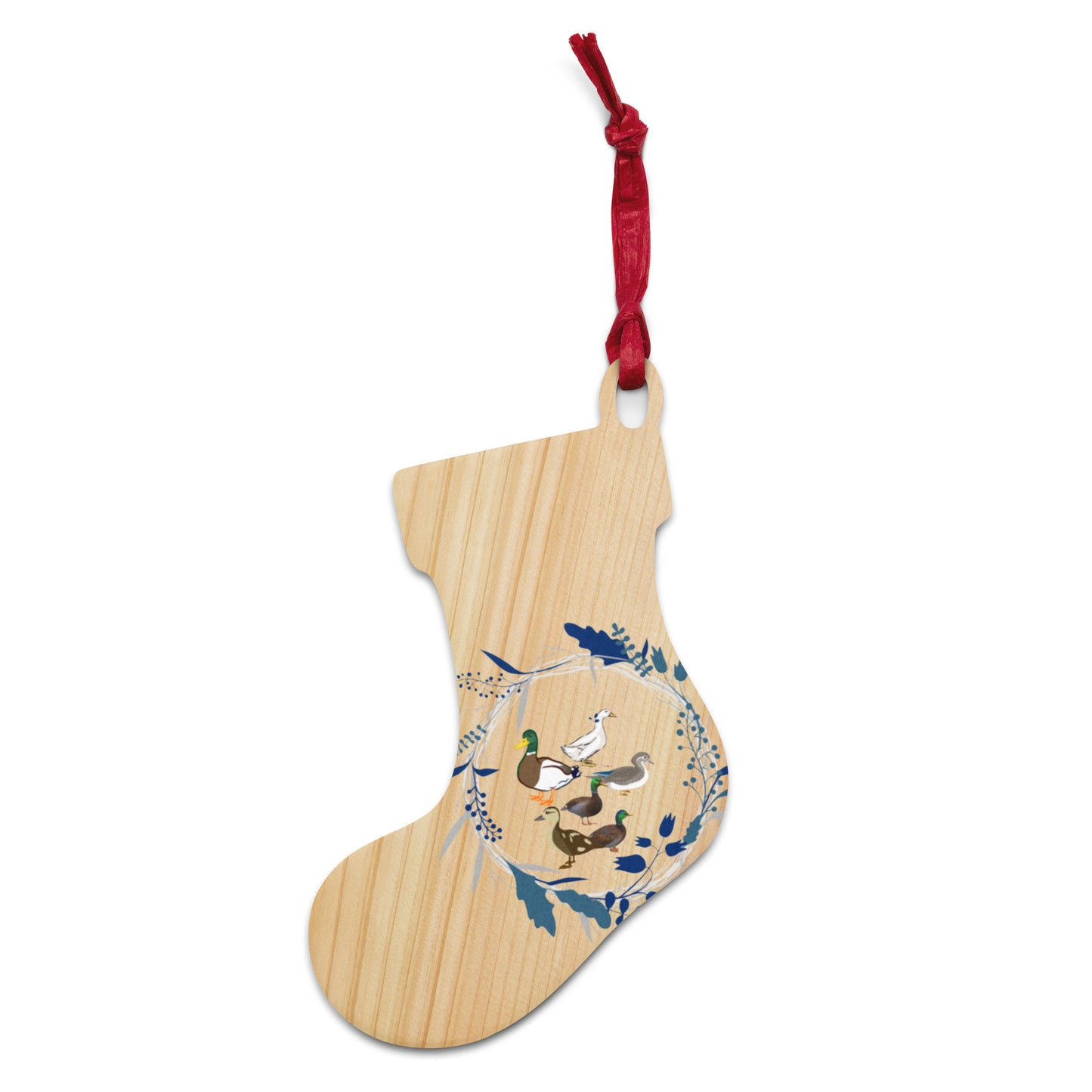 Six Geese A-laying Wooden ornaments