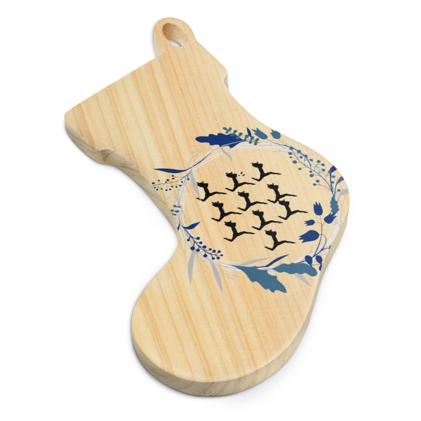 Ten Lords A-leaping Wooden ornaments