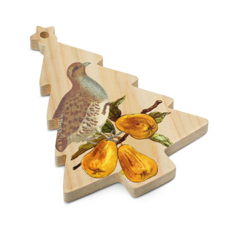 Partridge In A Pear Tree Wooden Ornaments