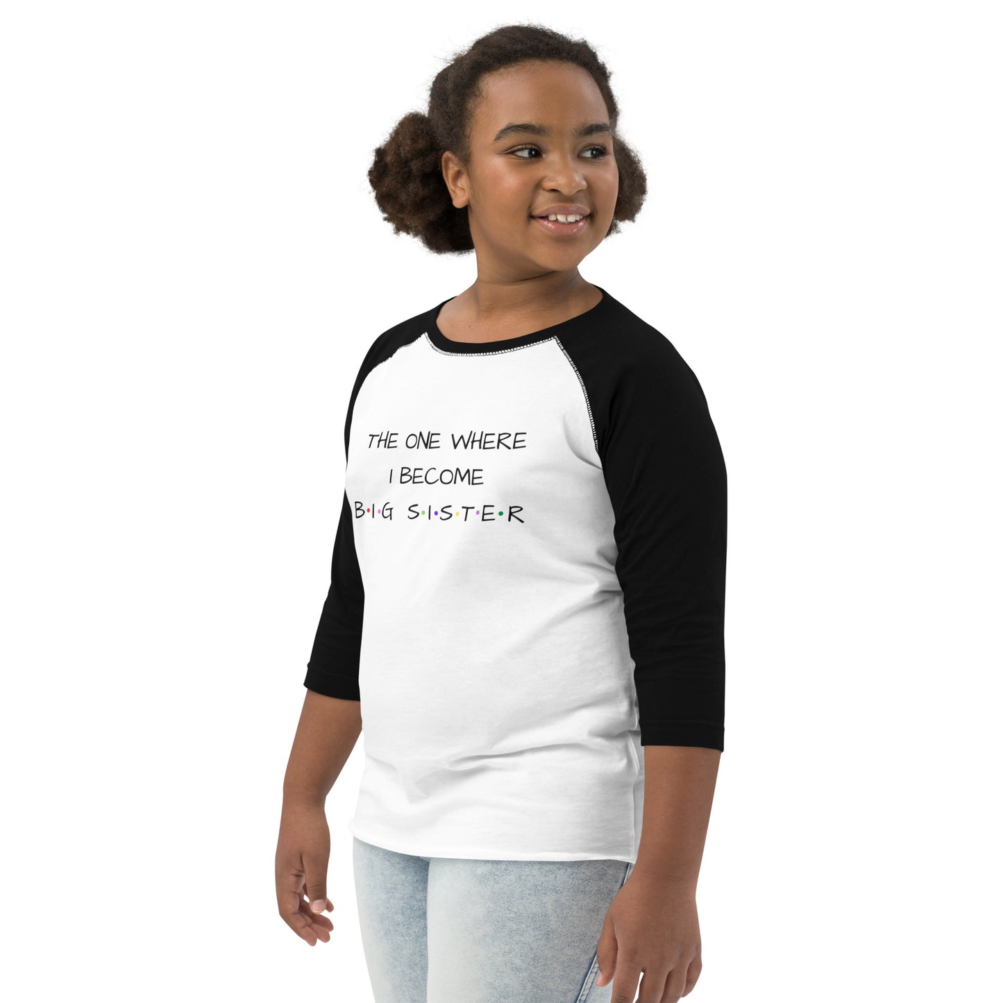 The One Where I Become Big Sister Youth Baseball Shirt